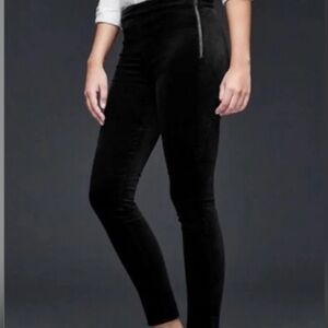 Black Gap 1969 Velour Side Zip Legging